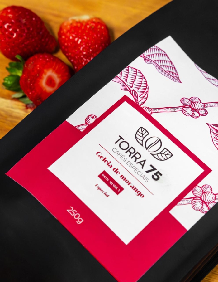 Café especial torra 75  - Geleia de morango