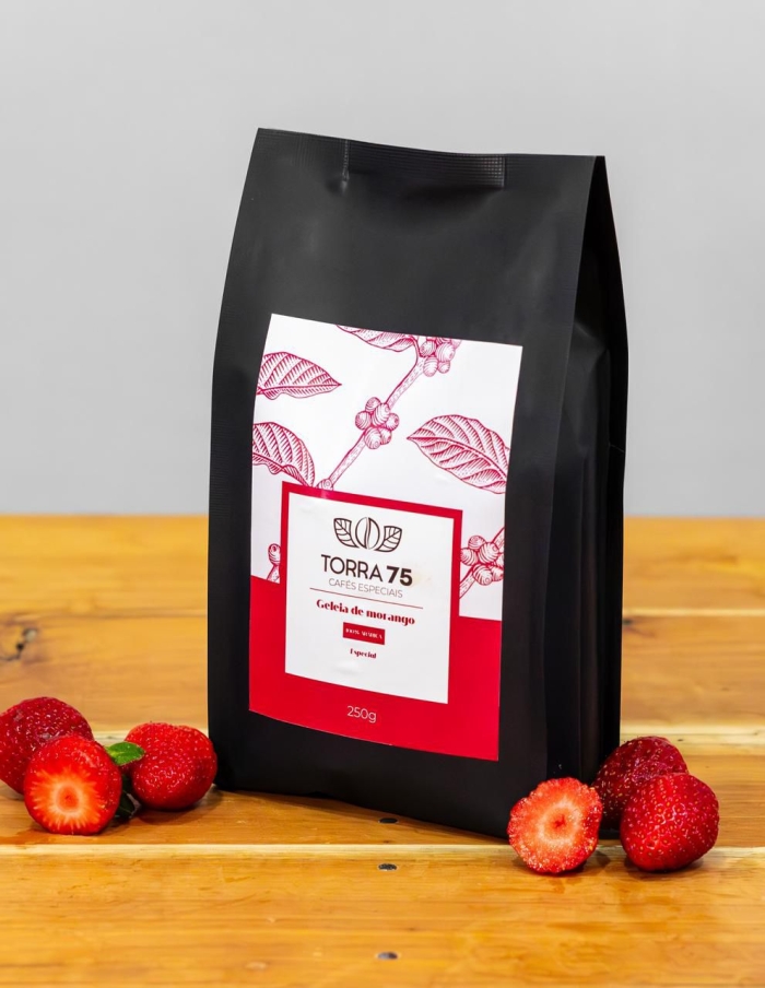 Café especial torra 75  - Geleia de morango
